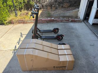 Electric Scooter E-Scooter Black with Red Accents