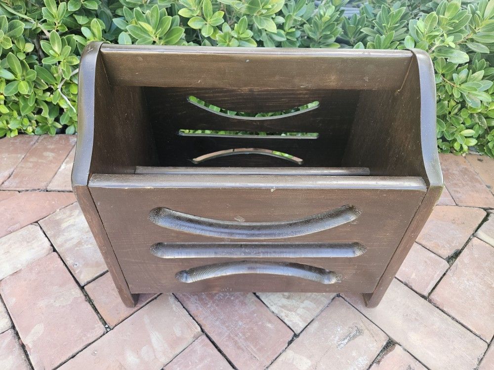 Solid Wood Book/ Magazine Rack