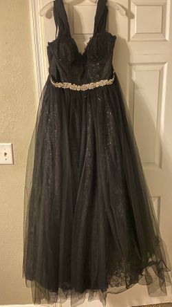 Black Corset Ball Gown