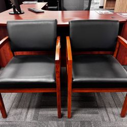 New - Redmond Wood Guest Office Chair 