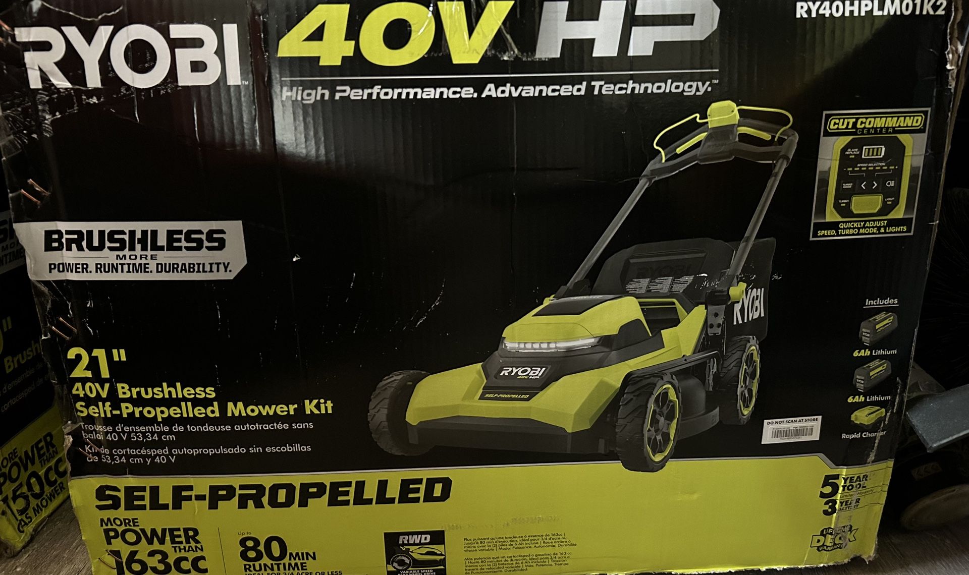 lawn Mower self Propelled whit battery’s and charger