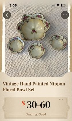 Nippon Flower bowls