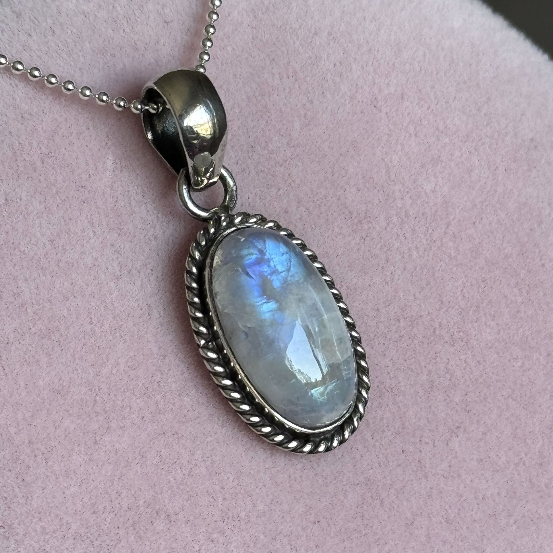 Moonstone 925 Sterling Silver Necklace