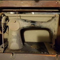 Singer Sewing Machine TABLE  Antique Arts Crafts Original