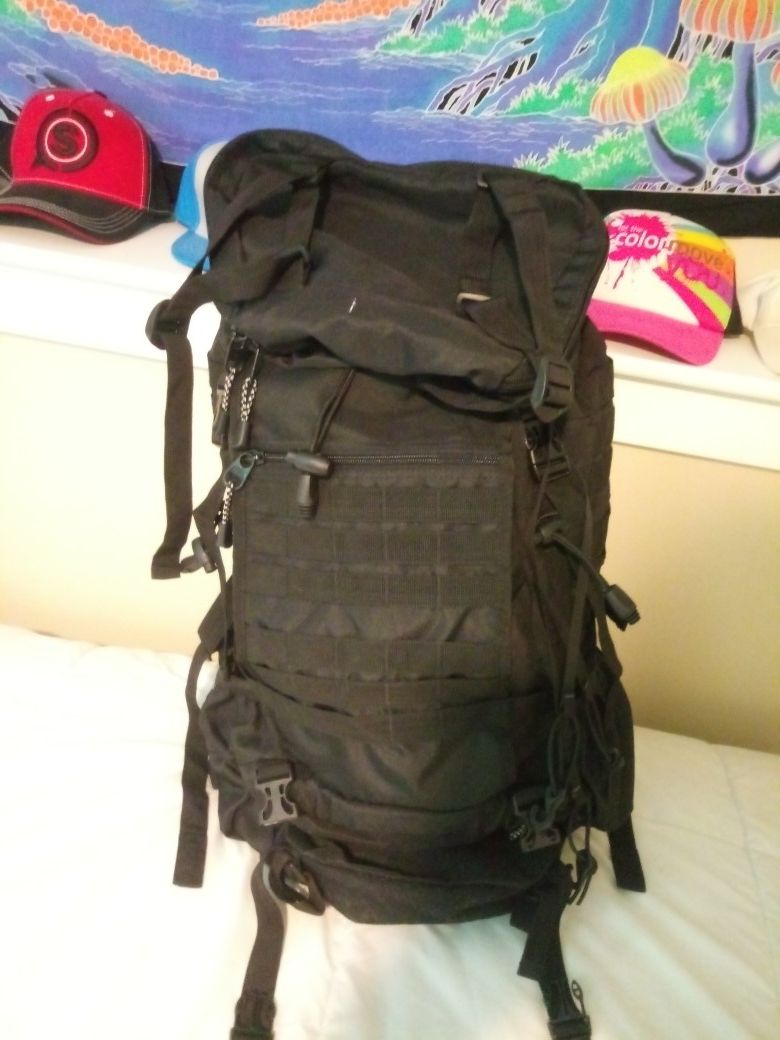 Lifeline Tactical 65L Internal Frame Hiking / Backpacking Backpack