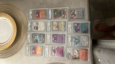 11 graded 1 raw pokemon card collection