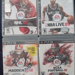 4 Playstation 3 Sports Games 