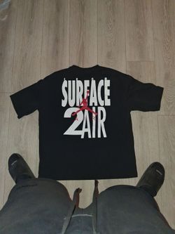 Jordan "Surface 2 Air" Graphic T-Shirt Black size medium over sized baggy