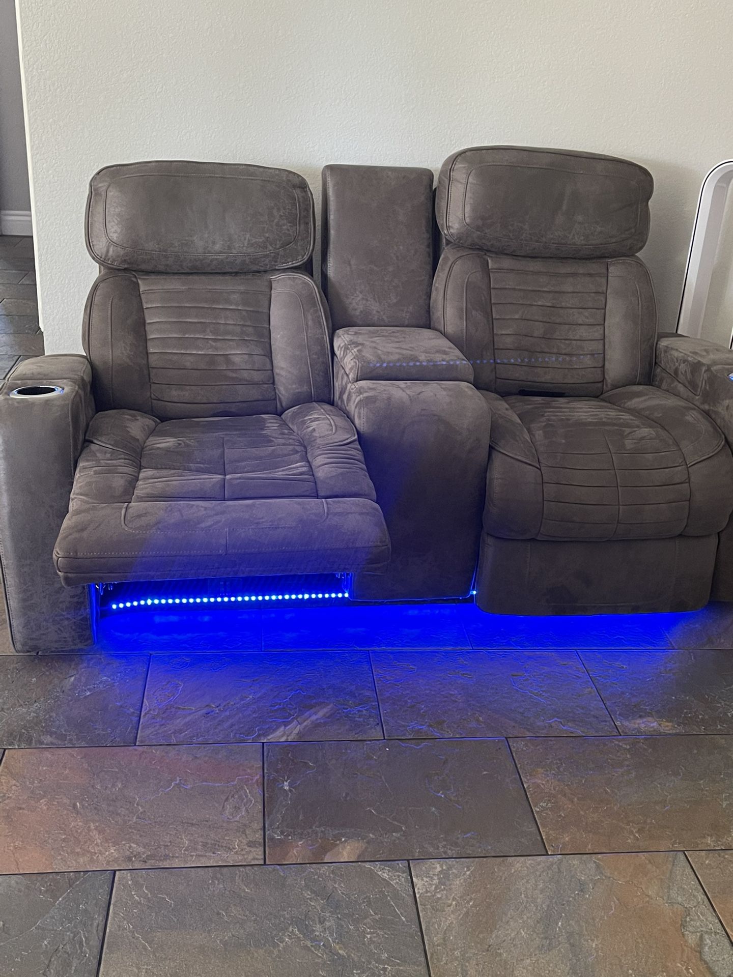 Couch (love Seat ) Fully Operation Touch Button Two Sofa
