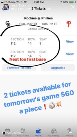 Phillies tickets!!!