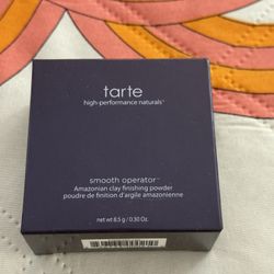 NEW IN BOX SEALED- Tarte- Smooth Operator- Amazonian Clay Finishing Powder- 0.30 oz (Retail $37)- Full Size