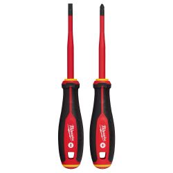 Milwaukee 1000V Insulated Slim Tip Screwdriver Set (2-Piece)