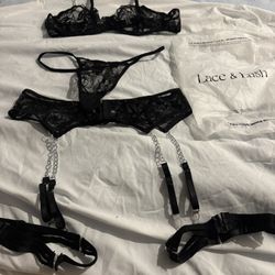 Black Lingerie Size Adjustable 