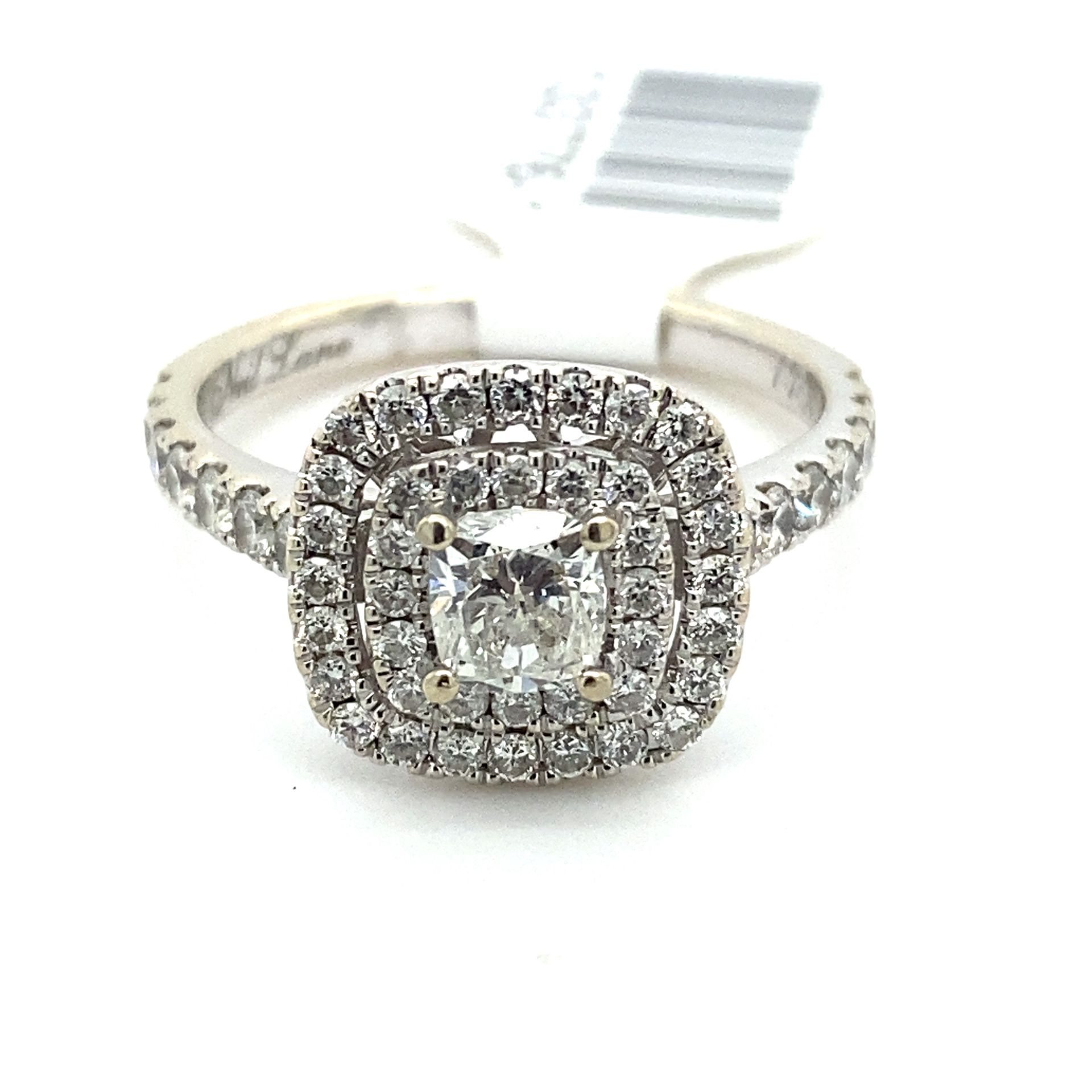 14k White Gold Diamond Engagement Ring 1ctw 3.7grams Size 6 1/2  133776 1