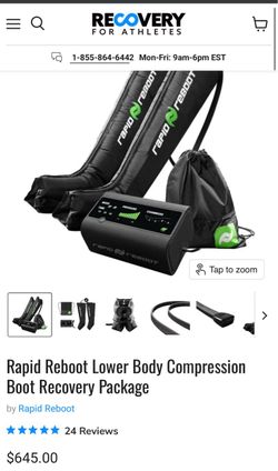 Rapid Reboot Lower Body Compression Boot Recovery Package