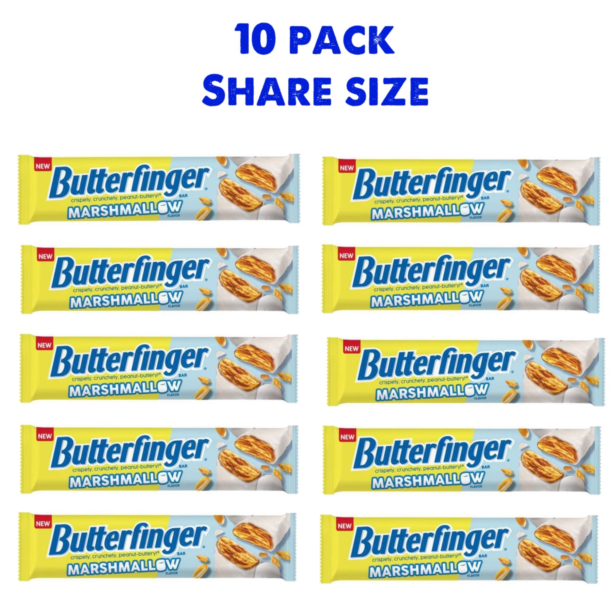 (10 Pack) Limited Edition Marshmallow Butterfinger Share Size