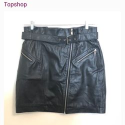 Leather Skirt Topshop