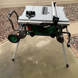 Metabo HPT 10” Jobsite Table Saw w/Fold and Roll Stand