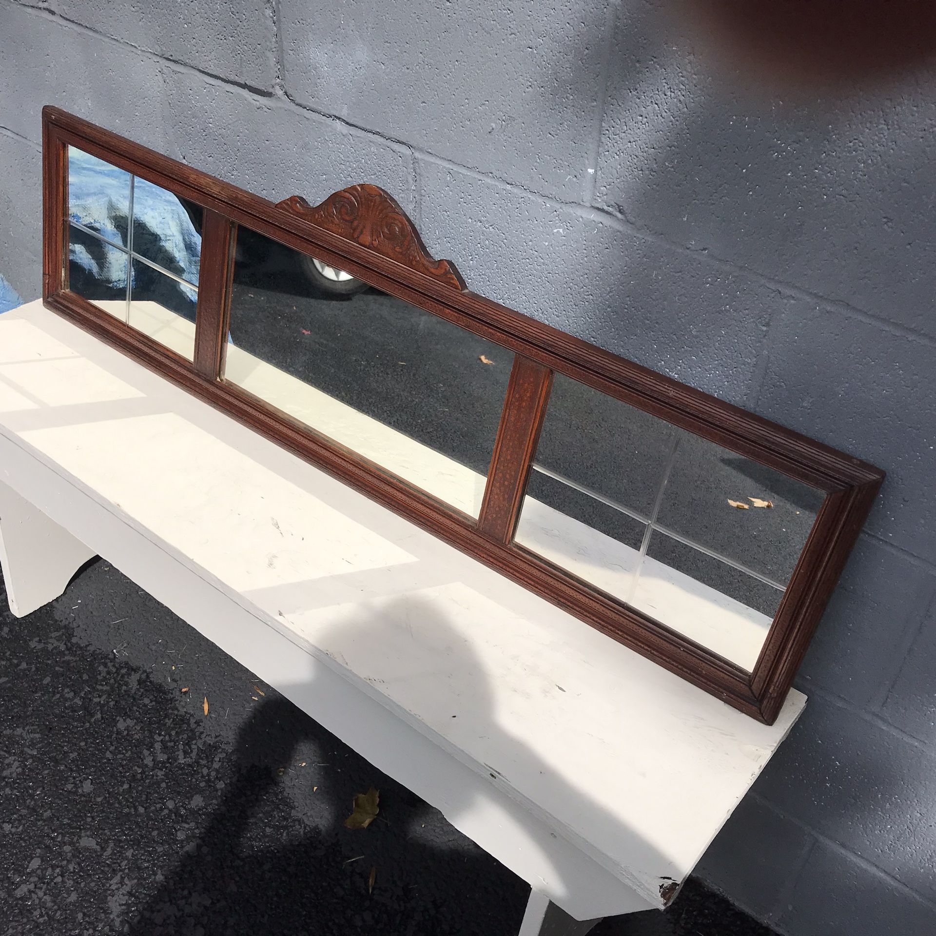 Antique oak Mirror