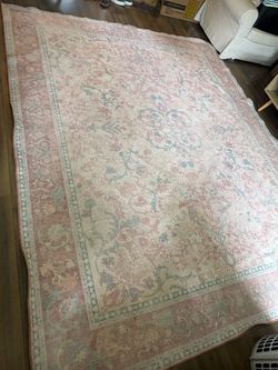 Pink and teal rug brand new out of box