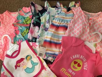 3 month tops and one piece