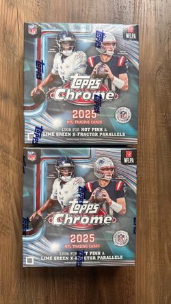2025 Topps Chrome Football NFL Mega Box