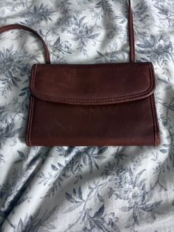 Vintage Coach 90s Swing Wallet in British Tan Leather