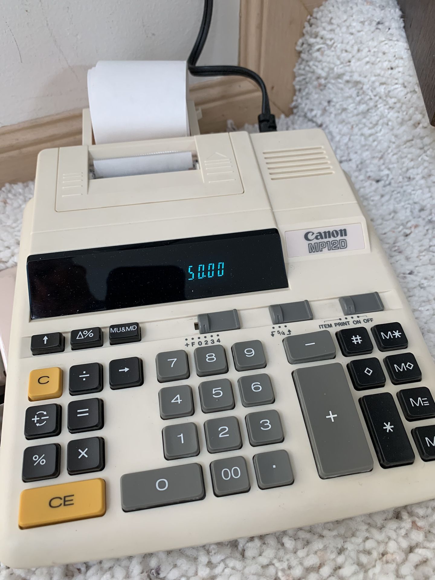 Electronic Calculator With Printer