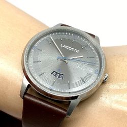 Men's Lacosta Premium Watch W/Brown Leather Band