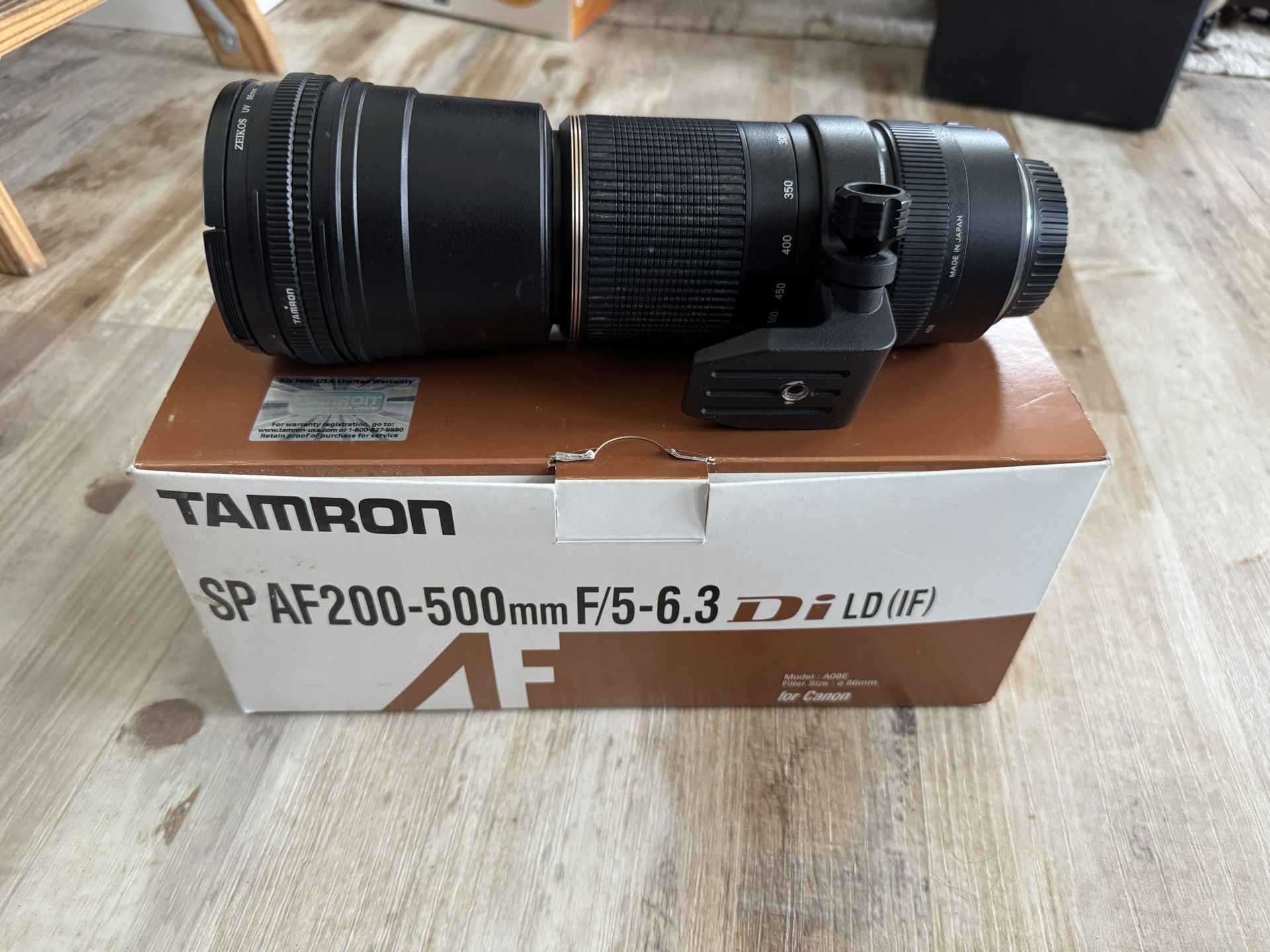 Tamron Lens 200-500 F/5-6.3 Canon