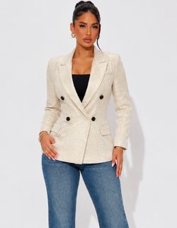 Cream ceecee blazer (medium)