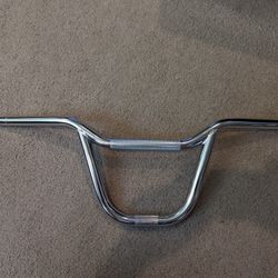New Chrome BMX Freestyle Bicycle Handlebars 22.2 Mm, 9 Inch Rise