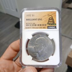 Eisenhower 1972 Clad Like Dollar. Not Silver 