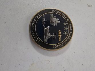 Comander Naval surface Force U.S pacific fleet challenge coin