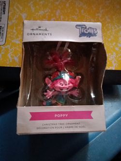 Christmas Ornament Trolls Poppy 2023