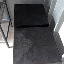 Black Restoration Hardware End Tables