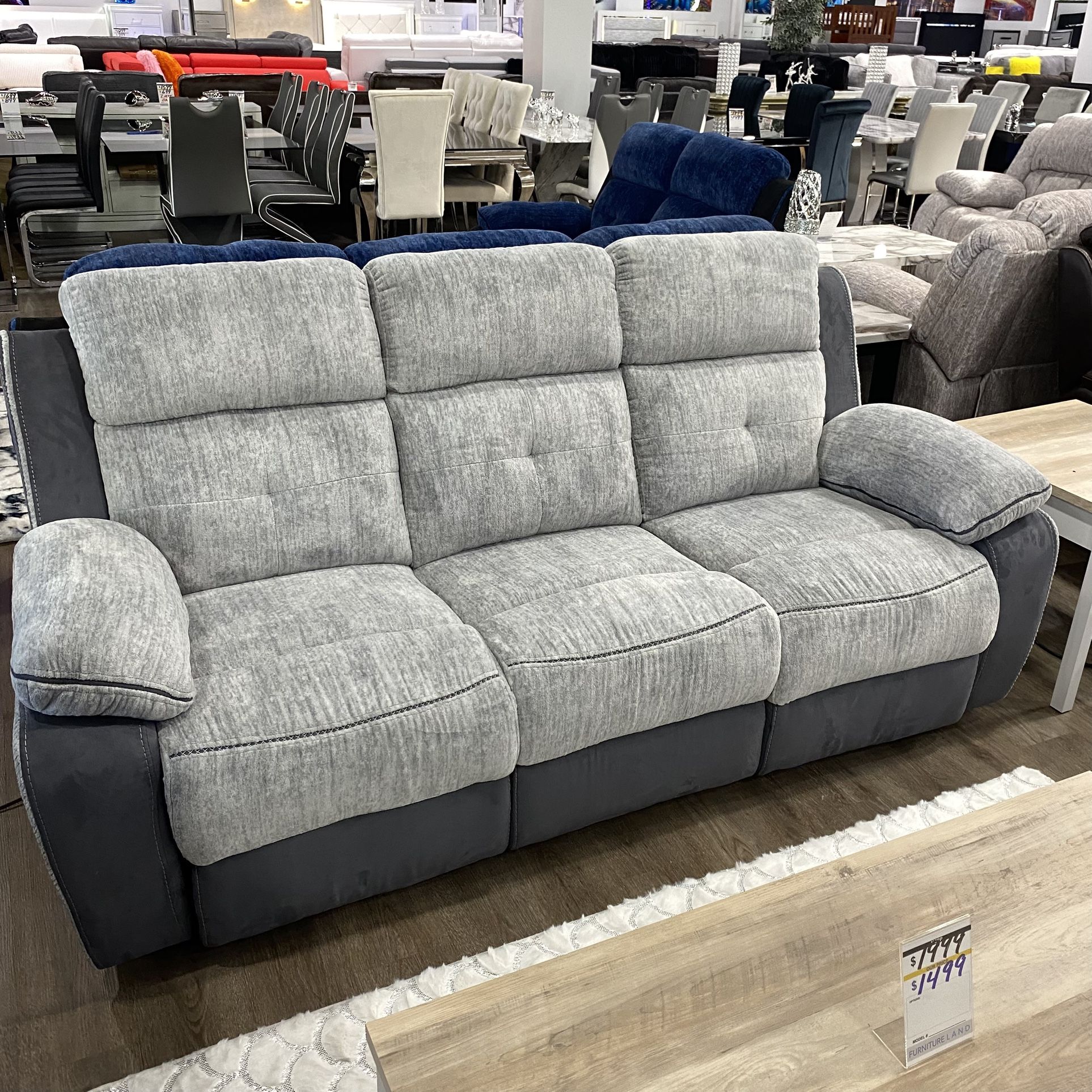 Reclining Sofa And Loveseat Couch Set + FREE RUG 