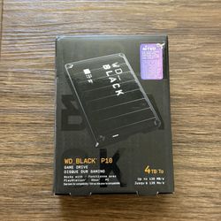 NEW Western Digital BLACK P10 4TB External USB 3.2 Gen 1 Portable Hard Drive - Black: For Xbox/PS5