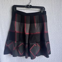 Olivia & Grace skirt medium black red gray skirt 