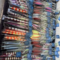 Metal Jig, Slow Pitch Jig, Flat Fall Jig, Flutter Jig, Tuna Jig, Saltwater Jig, Glow Jig, UV Jig, Deep Sea Jig, Vertical Jig, BKK Assist Hooks, Yellow