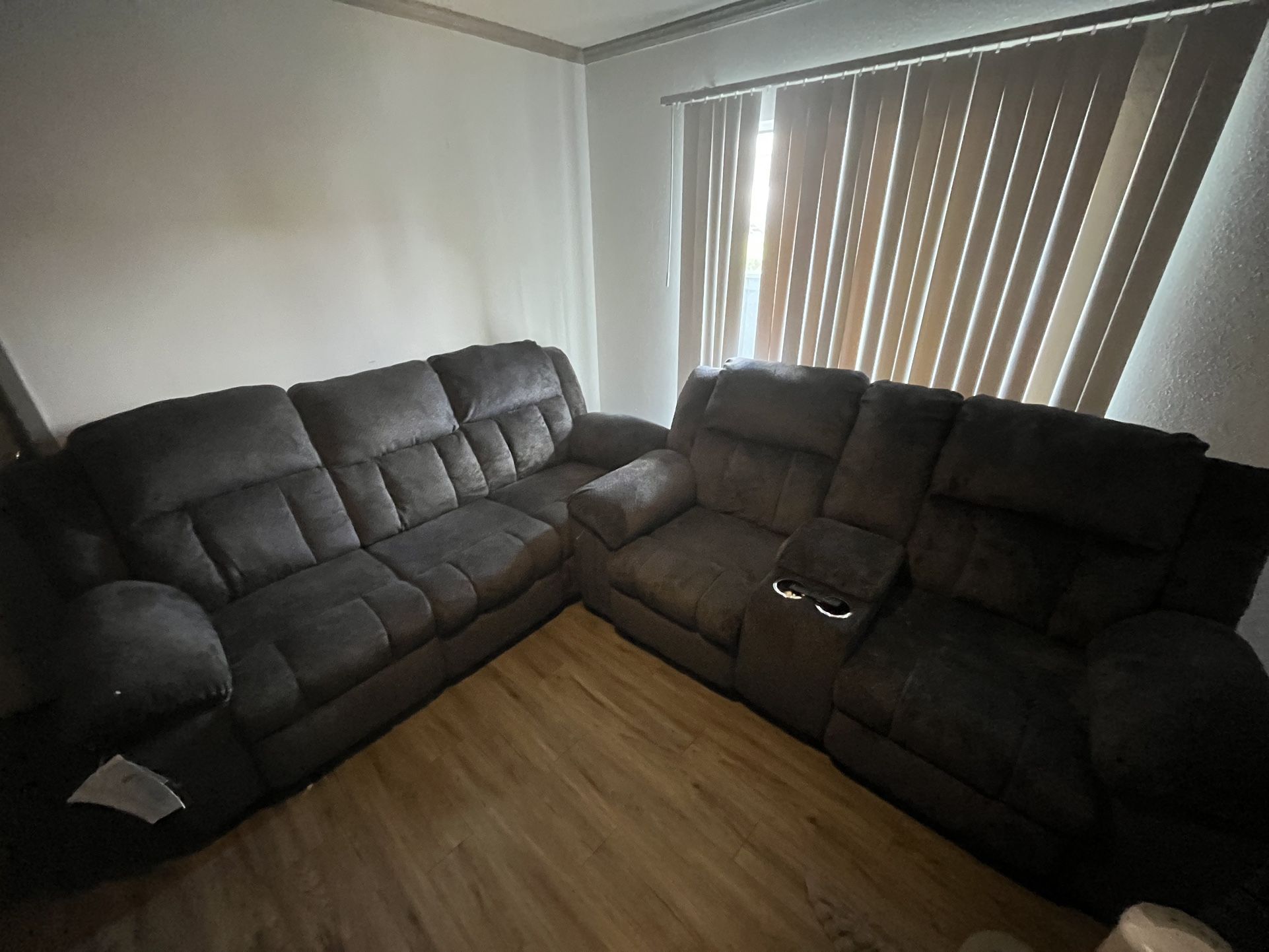 Grey Reclining Couches