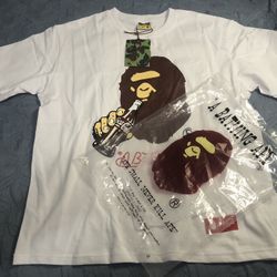 Bape x Coca-Cola Ape Head Tee White