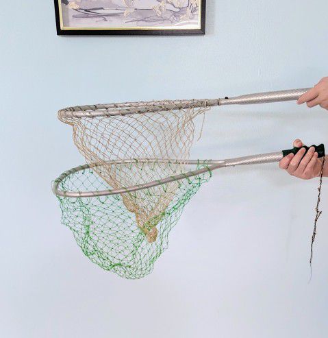 Fishing 2 Aluminum Fishing Net  - Vintage from  around the 70's when manufacturers used good materials it will last forever 