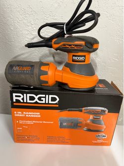Ridgid 5in random orbit sander.