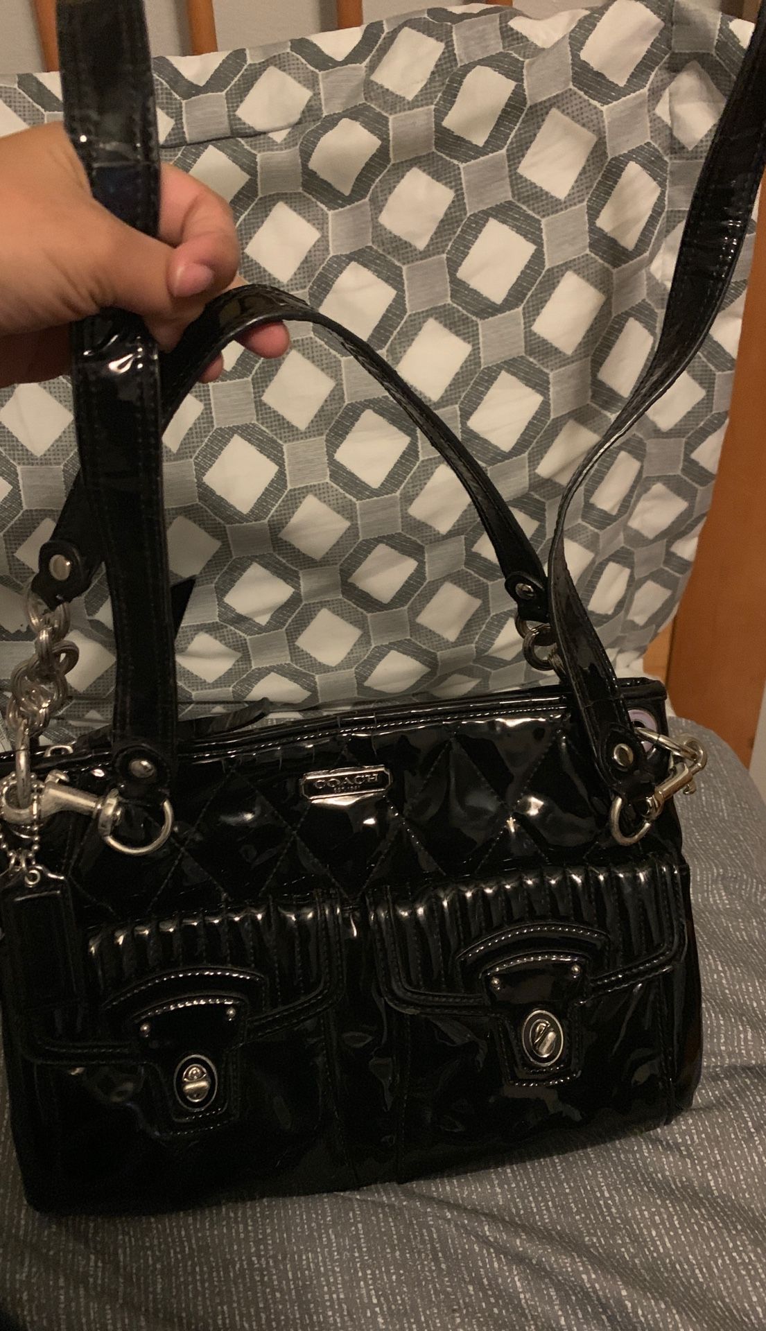Black coach purse