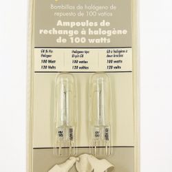 🔆 100 Watt Halogen Replacement Bulbs – G8 Bi-Pin, 120V (Twin Pack)