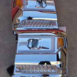 16-18 Chevrolet Silverado LED DRL Projector Headlights Luces Focos Micas Faros Faroles Chevy 
