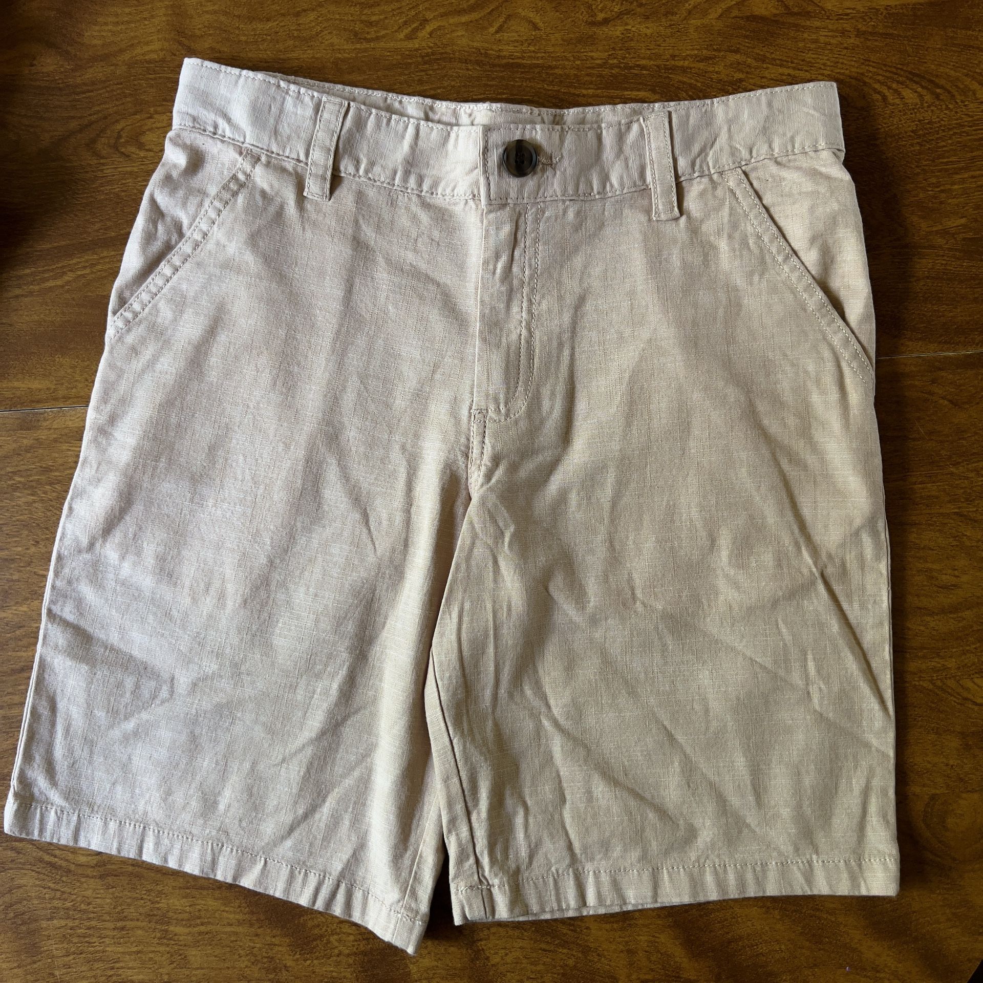 Cat & Jack Children Beige / Light Tan Cotton Blend Casual Boy Short size 12 NWOT