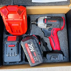 20V Brushless Wrench Kit w/ (2) Batteries & Charger