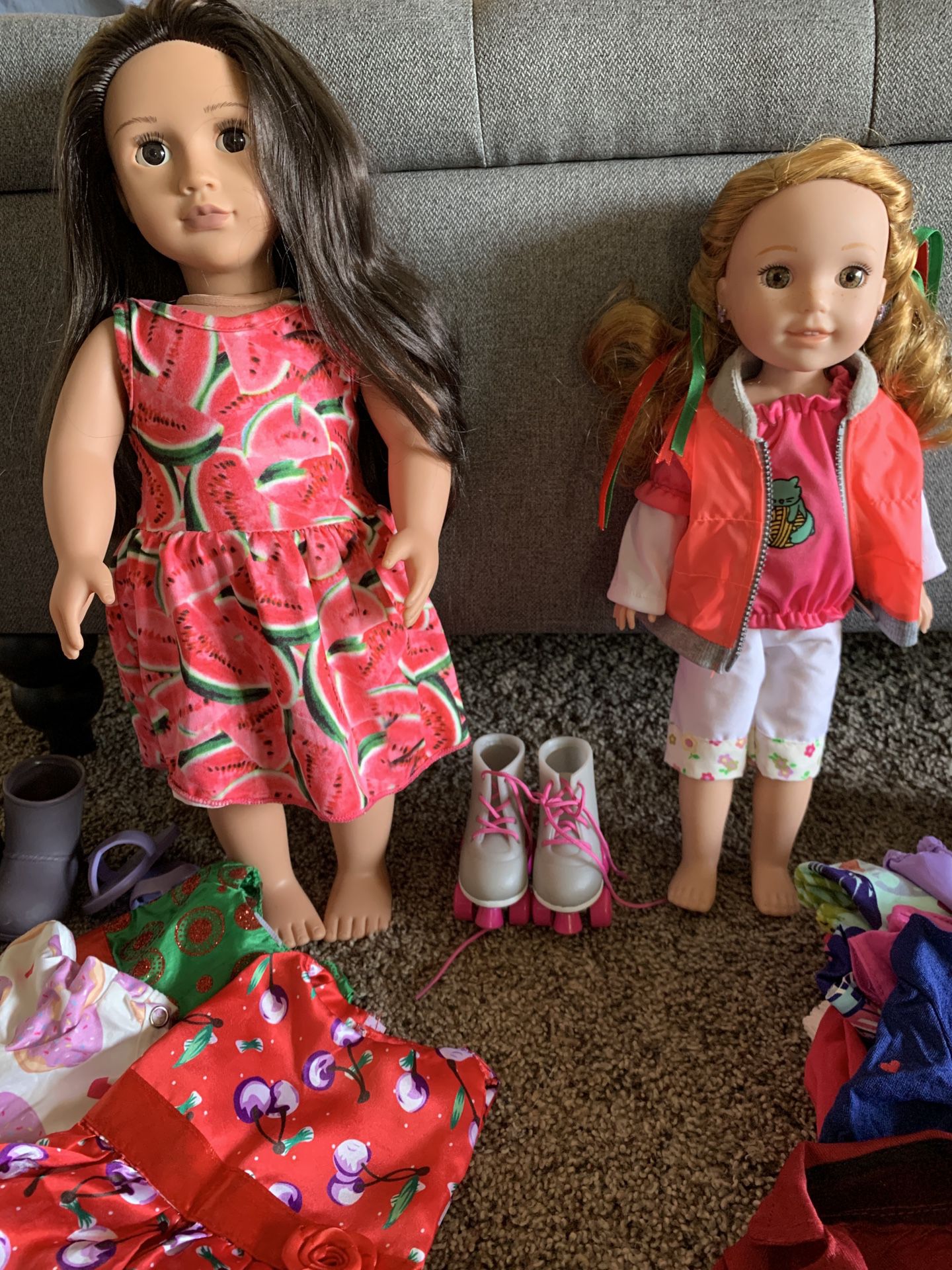 AmericanGirl WellieWisher Willa & Our Gener. Doll & Clothes